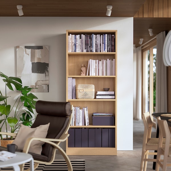 IKEA TONSTAD bookcase, 32 1/8x14 5/8x78 7/8 in Oak Veneer, Ikea Ireland | 1593JHGIU