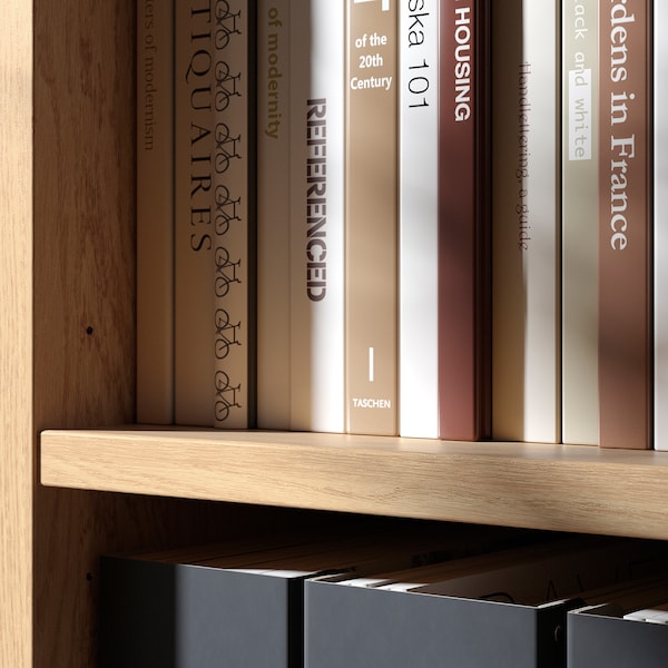 IKEA TONSTAD bookcase, 32 1/8x14 5/8x78 7/8 in Oak Veneer, Ikea Ireland | 1593JHGIU