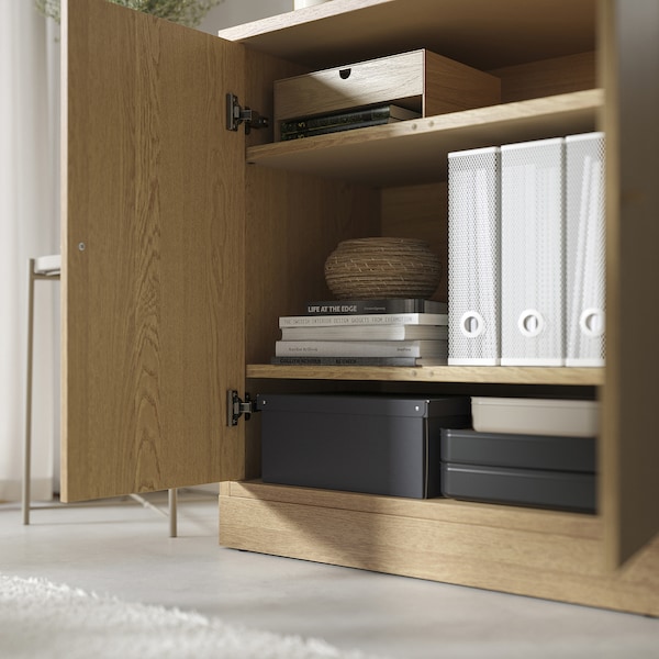 IKEA TONSTAD cabinet with doors, 32 1/8x18 5/8x35 3/8 in Oak Veneer, Ikea Ireland | 6375WXISN