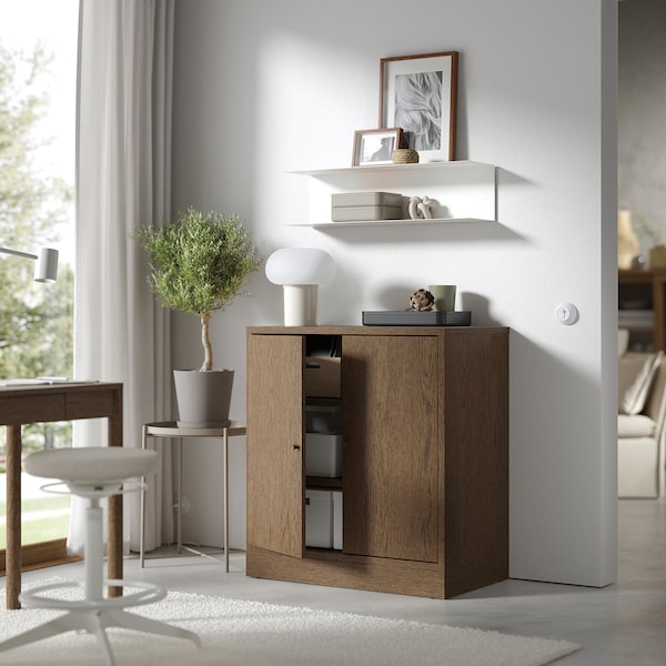 IKEA TONSTAD cabinet with doors, 32 1/8x18 5/8x35 3/8 in Brown Stained Oak Veneer, Ikea Ireland | 3975QJWZA