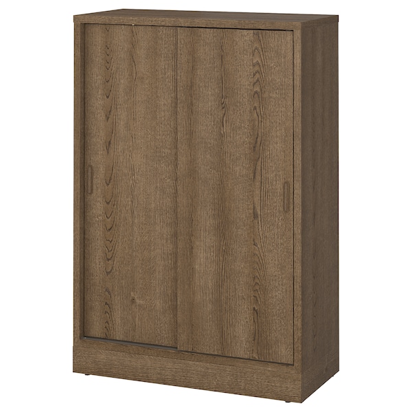 IKEA TONSTAD cabinet with sliding doors, 32 1/8x14 5/8x47 1/4 in Brown Stained Oak Veneer, Ikea Ireland | 6089XBLWS