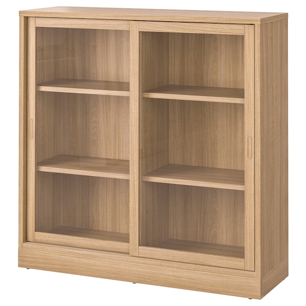 IKEA TONSTAD cabinet with sliding glass doors, 47 1/2x14 5/8x47 1/4 in Oak Veneer, Ikea Ireland | 2504ESAMQ