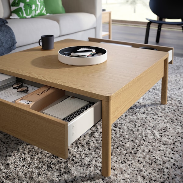 IKEA TONSTAD coffee table, 33 1/8x32 1/4 in Oak Veneer, Ikea Ireland | 0549CSDNZ