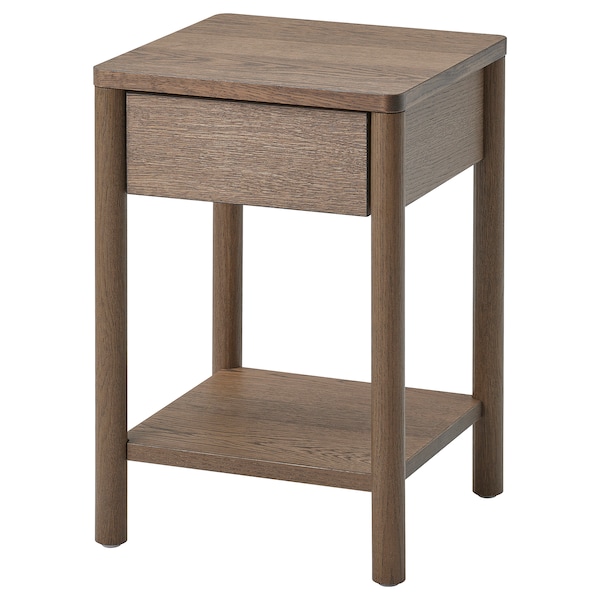 IKEA TONSTAD nightstand, 15 3/4x15 3/4x23 1/4 in Brown Stained Oak Veneer, Ikea Ireland | 4857TYNXG