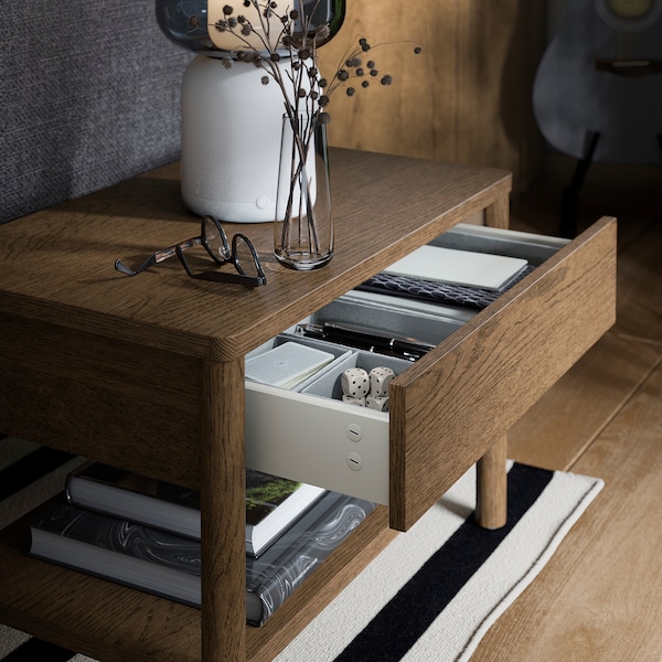 IKEA TONSTAD side table, 25 1/4x15 3/4 in Brown Stained Oak Veneer, Ikea Ireland | 9321OASUV