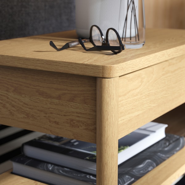 IKEA TONSTAD side table, 25 1/4x15 3/4 in Oak Veneer, Ikea Ireland | 8451JASEH