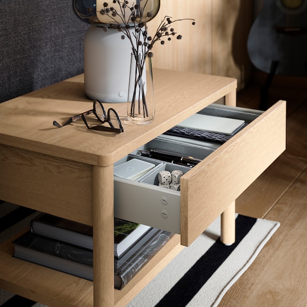 IKEA TONSTAD side table, 25 1/4x15 3/4 in Oak Veneer, Ikea Ireland | 8451JASEH