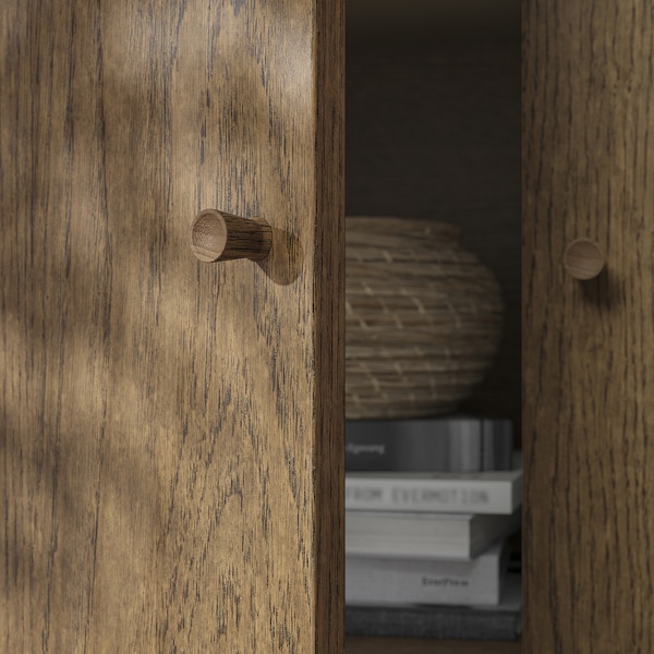 IKEA TONSTAD sideboard, 47 1/2x18 5/8x35 3/8 in Brown Stained Oak Veneer, Ikea Ireland | 1849VNJTM