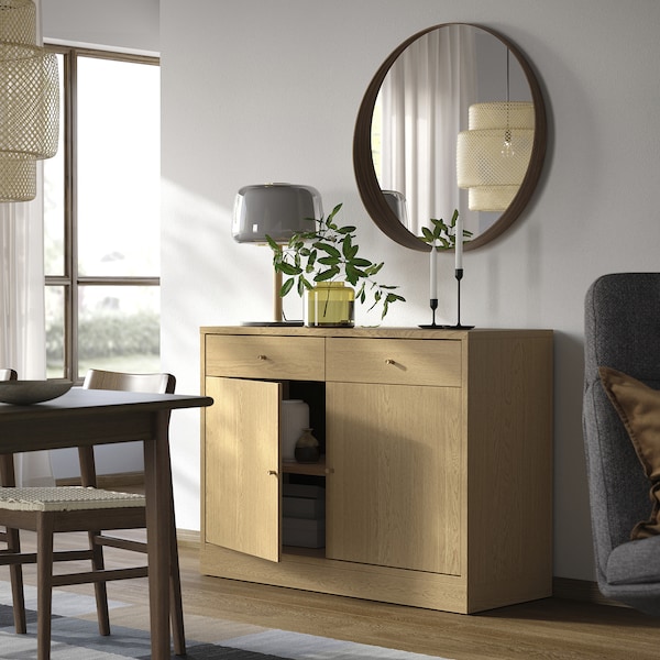IKEA TONSTAD sideboard, 47 1/2x18 5/8x35 3/8 in Oak Veneer, Ikea Ireland | 7410GEPVA