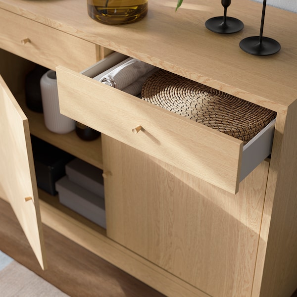IKEA TONSTAD sideboard, 47 1/2x18 5/8x35 3/8 in Oak Veneer, Ikea Ireland | 7410GEPVA