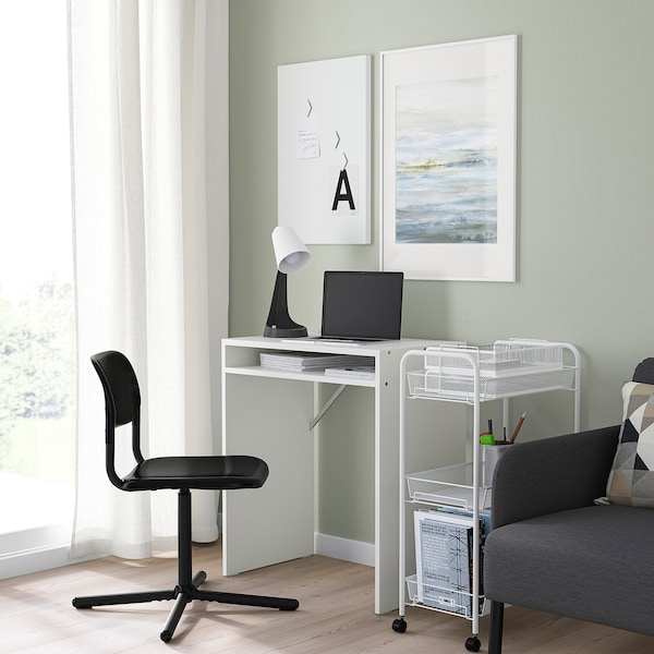IKEA TORALD / SMÄLLEN desk and chair, white/black, Ikea Ireland | 9521OAVRZ