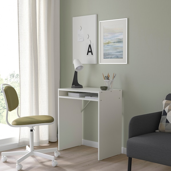 IKEA TORALD desk, white, 25 5/8x15 3/4 in, Ikea Ireland | 5418OMBLW