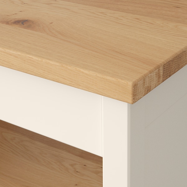 IKEA TORNVIKEN Kitchen island, off-white, oak, Width: 28 3/8 in, Ikea Ireland | 8016ZSEWC