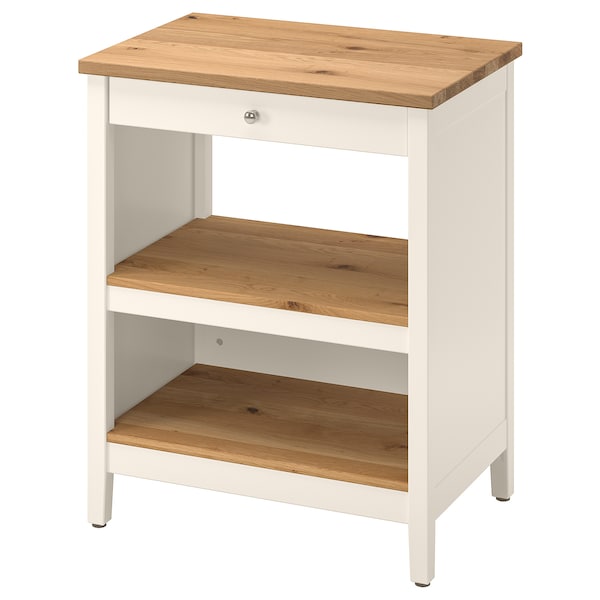 IKEA TORNVIKEN Kitchen island, off-white, oak, Width: 28 3/8 in, Ikea Ireland | 8016ZSEWC