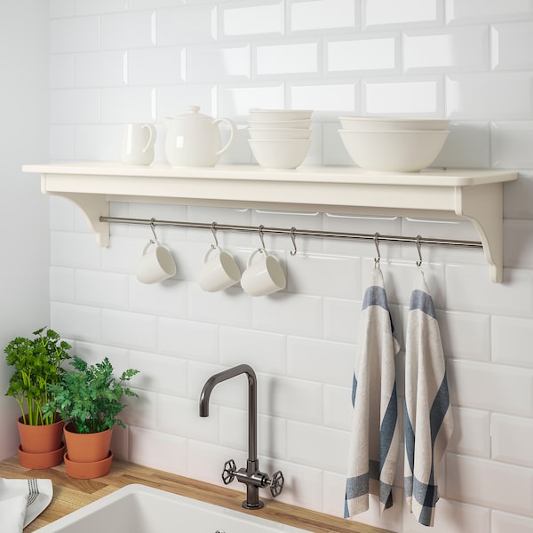 IKEA TORNVIKEN wall shelf, off-white, 47 1/4 in, Ikea Ireland | 5092BSXOG