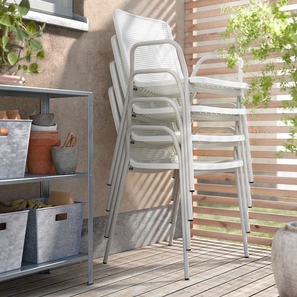 IKEA TORPARÖ armchair, in/outdoor, white/gray, Ikea Ireland | 6581BELZK