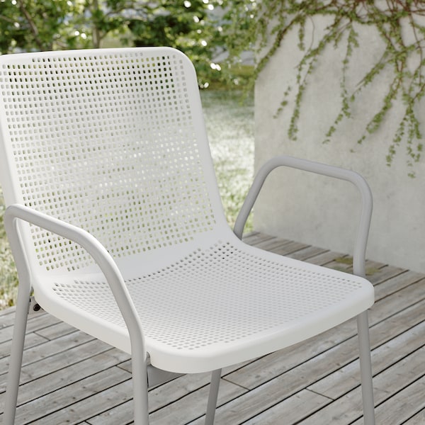 IKEA TORPARÖ armchair, in/outdoor, white/gray, Ikea Ireland | 6581BELZK