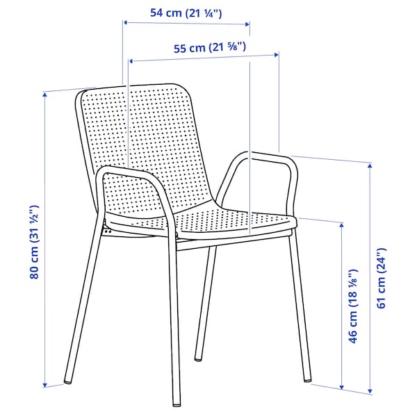 IKEA TORPARÖ armchair, in/outdoor, white/gray, Ikea Ireland | 6581BELZK