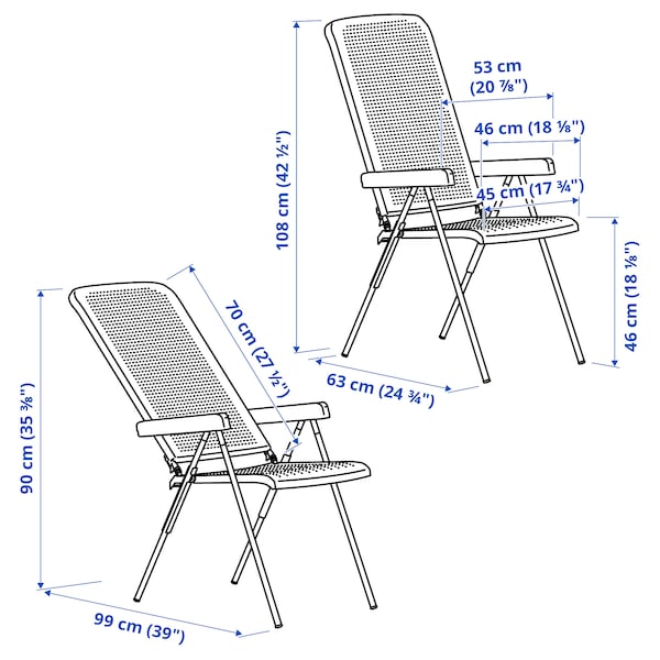 IKEA TORPARÖ reclining chair, outdoor, white/gray, Ikea Ireland | 2439OWRVP