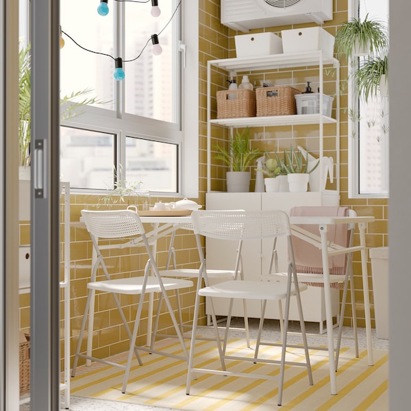 IKEA TORPARÖ table, outdoor, white/foldable, 51 1/8x29 1/8 in, Ikea Ireland | 2915ZESNT