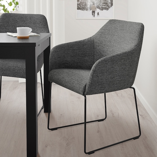 IKEA TOSSBERG Chair, metal black, gray, Ikea Ireland | 0195TVRAD