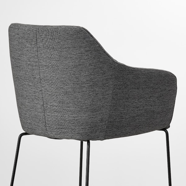 IKEA TOSSBERG Chair, metal black, gray, Ikea Ireland | 0195TVRAD