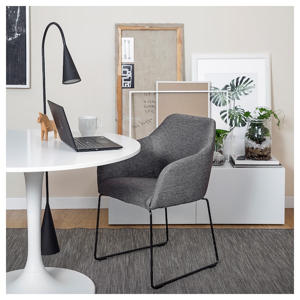 IKEA TOSSBERG Chair, metal black, gray, Ikea Ireland | 0195TVRAD