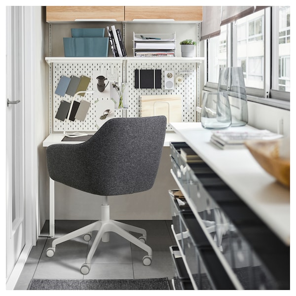 IKEA TOSSBERG / LÅNGFJÄLL conference chair Gunnared Dark Gray / White, Ikea Ireland | 4739IJESK