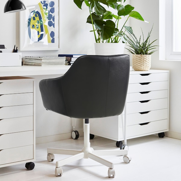 IKEA TOSSBERG / MALSKÄR swivel chair Grann Black / White, Ikea Ireland | 7604XCLMR