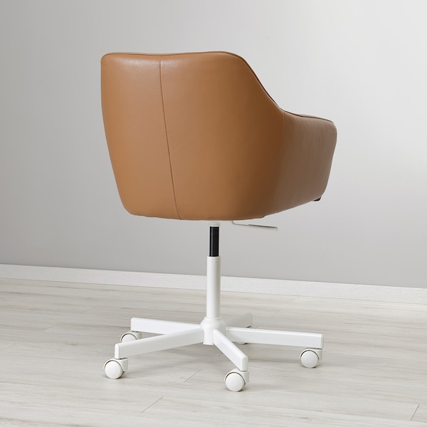 IKEA TOSSBERG / MALSKÄR swivel chair Grann Light Brown / White, Ikea Ireland | 1493PQLXI
