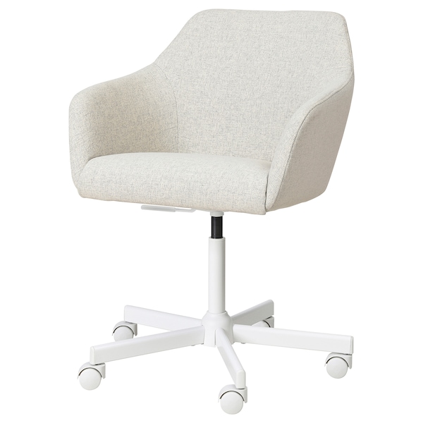 IKEA TOSSBERG / MALSKÄR swivel chair Gunnared Beige / White, Ikea Ireland | 4179JYLSZ