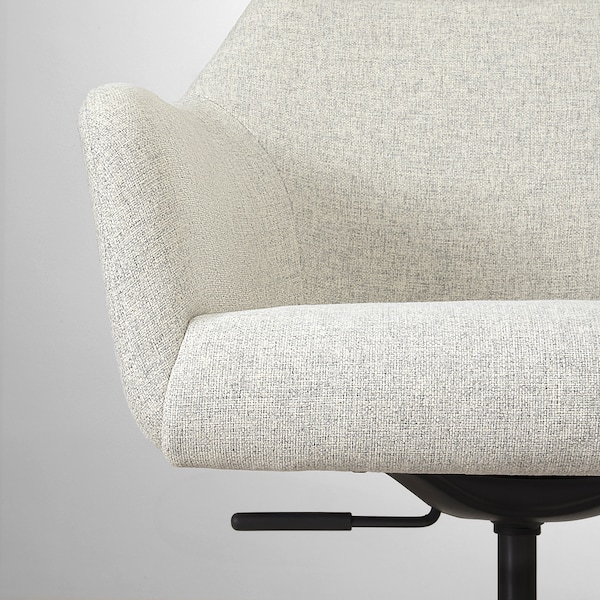 IKEA TOSSBERG / MALSKÄR swivel chair, Gunnared beige/black Gunnared Beige / Black, Ikea Ireland | 1726JNACR
