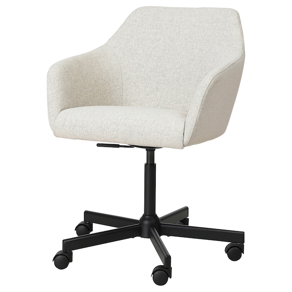IKEA TOSSBERG / MALSKÄR swivel chair, Gunnared beige/black Gunnared Beige / Black, Ikea Ireland | 1726JNACR