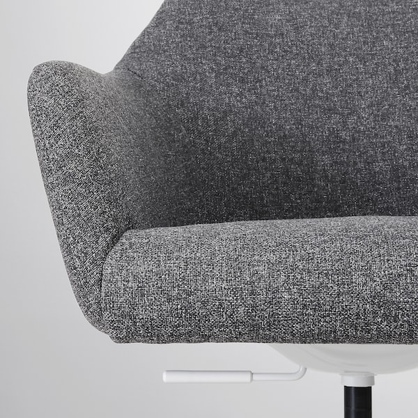 IKEA TOSSBERG / MALSKÄR swivel chair Gunnared Dark Gray / White, Ikea Ireland | 9148THJUR