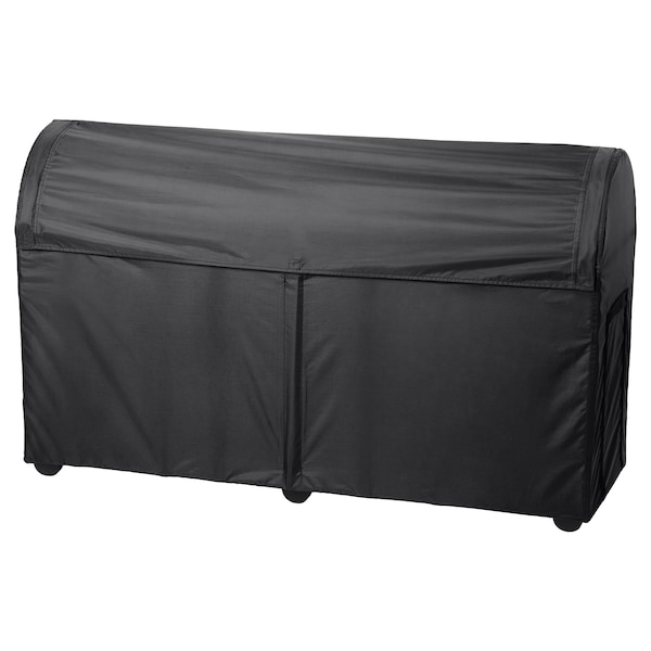 IKEA TOSTERÖ Storage box, outdoor, black, 50 3/4x17 3/8x31 1/8 in, Ikea Ireland | 6851LIESF