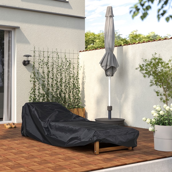 IKEA TOSTERÖ cover for outdoor furniture, black, 81 1/8x29 1/2 in, Ikea Ireland | 2867LCOUK
