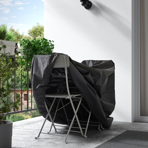 IKEA TOSTERÖ cover for outdoor furniture, table and chairs/black, 47 1/4x25 5/8 in, Ikea Ireland | 6308YOQFC