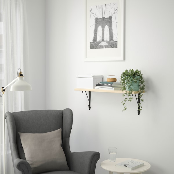 IKEA TRANHULT / KROKSHULT wall shelf, 31 1/2x7 7/8 in Aspen, Ikea Ireland | 3879KOERW