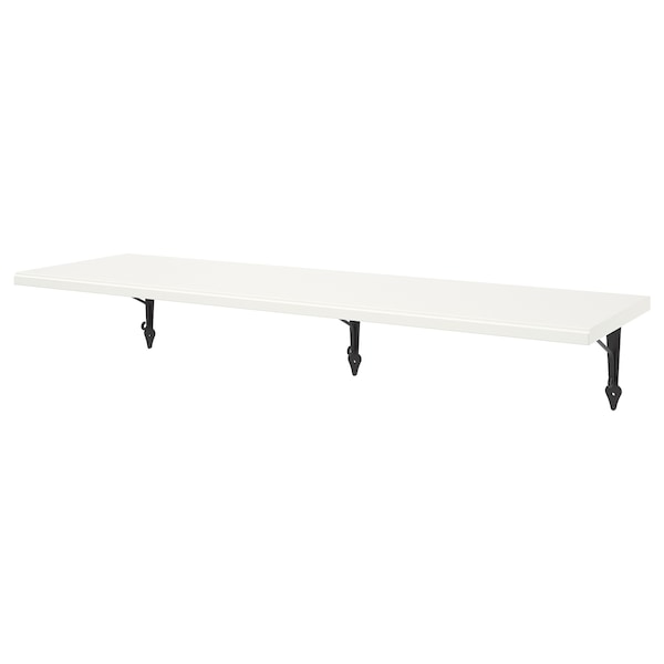 IKEA TRANHULT / KROKSHULT wall shelf, 47 1/4x11 3/4 in White Stained Aspen, Ikea Ireland | 6403ABILH