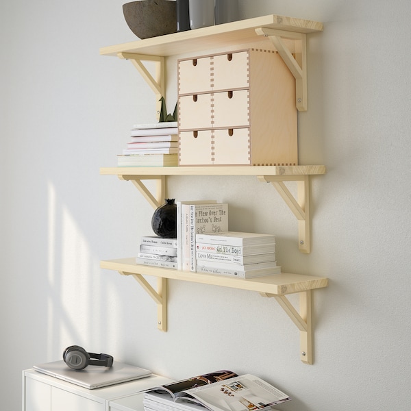IKEA TRANHULT / SANDSHULT wall shelf combination, 31 1/2x7 7/8 in Aspen, Ikea Ireland | 2567QXOFK