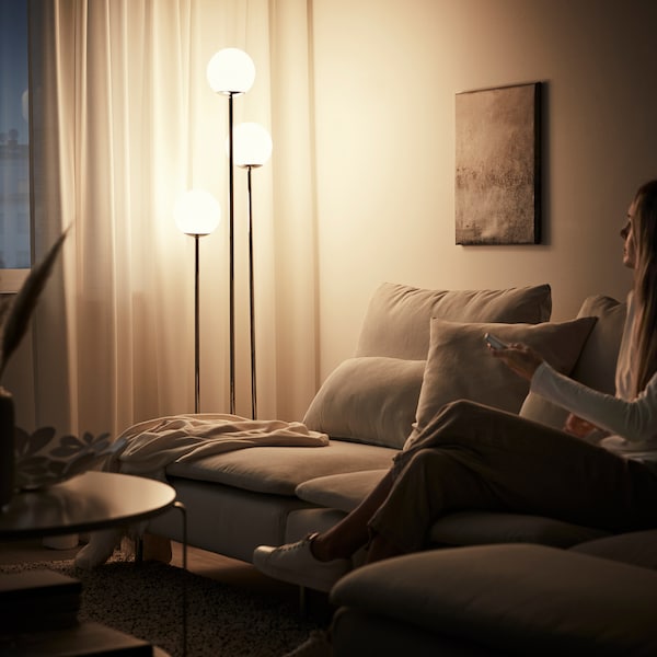 IKEA TRÅDFRI / STYRBAR starter kit, smart wireless dimmable/white spectrum globe, P45 E12, Ikea Ireland | 5194TDHJK