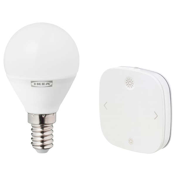IKEA TRÅDFRI / STYRBAR starter kit, smart wireless dimmable/white spectrum globe, P45 E12, Ikea Ireland | 5194TDHJK