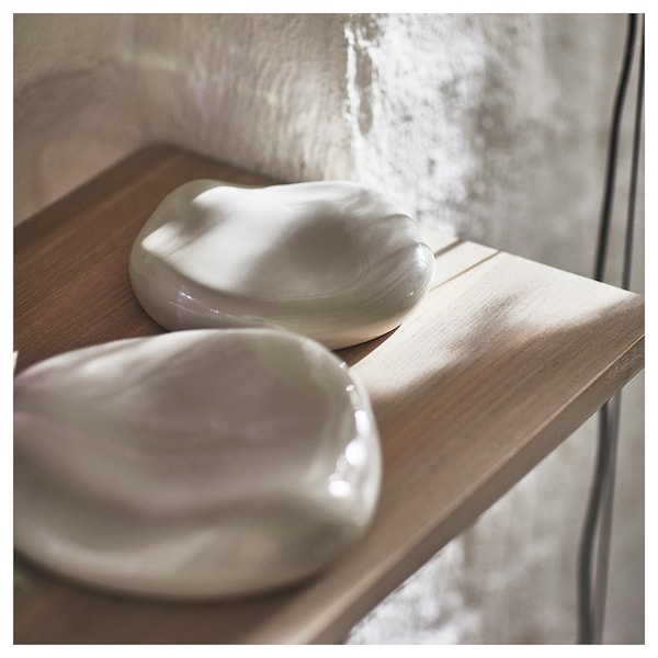 IKEA TRÄDGRÄNSEN wall decoration, set of 2, ceramic/stones beige, Ikea Ireland | 7085PATMK