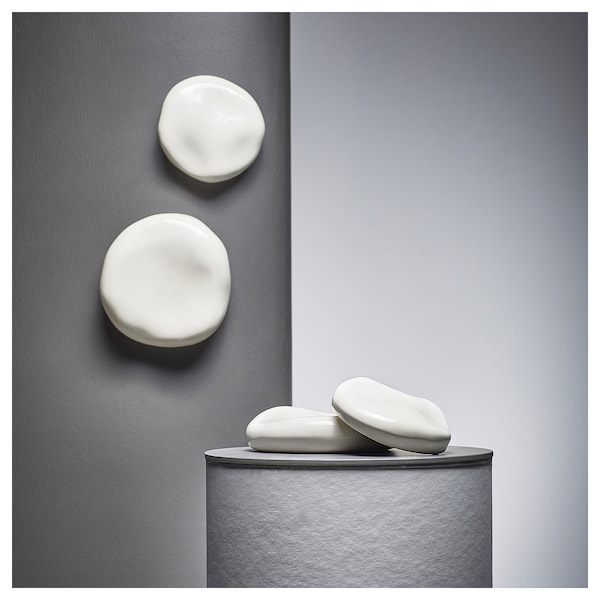 IKEA TRÄDGRÄNSEN wall decoration, set of 2, ceramic/stones beige, Ikea Ireland | 7085PATMK