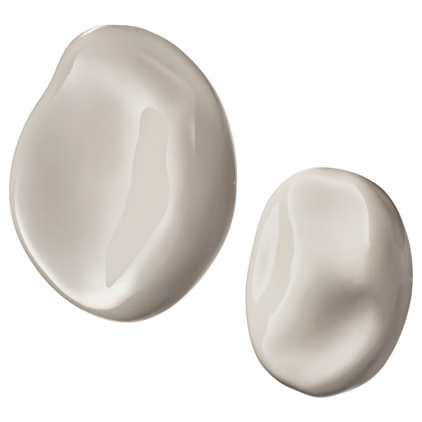 IKEA TRÄDGRÄNSEN wall decoration, set of 2, ceramic/stones beige, Ikea Ireland | 7085PATMK