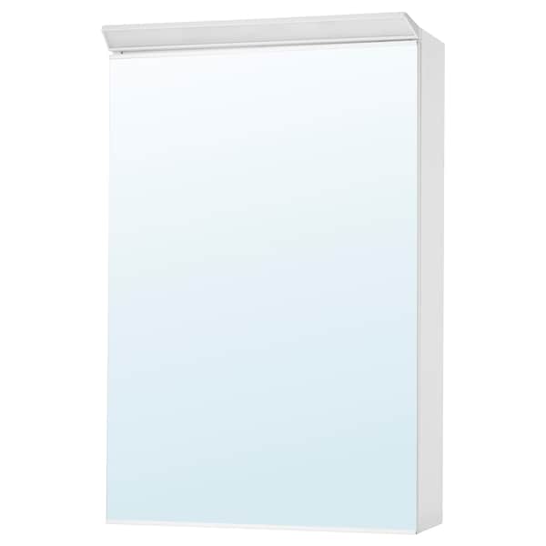IKEA TREASJÖN mirror cabinet w/1 door & light, 19 5/8x6 3/4x29 1/2 in, Ikea Ireland | 1627RQWBA