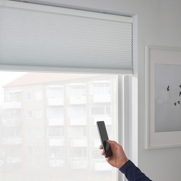 IKEA TREDANSEN black-out cellular blind, smart wireless/battery operated white, 32x76 ¾ in, Ikea Ireland | 6401CVQMF