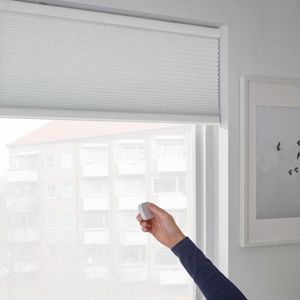 IKEA TREDANSEN black-out cellular blind, smart wireless/battery operated white, 32x76 ¾ in, Ikea Ireland | 6401CVQMF