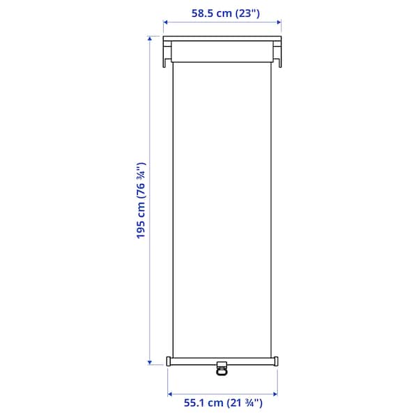 IKEA TRETUR black-out roller blind, 23x76 ¾ in White, Ikea Ireland | 8163GVUJN