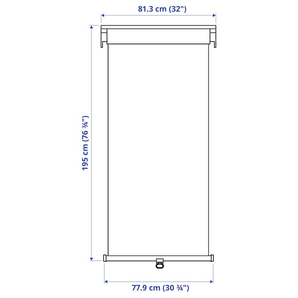 IKEA TRETUR black-out roller blind, 32x76 ¾ in Light Gray, Ikea Ireland | 9248VAYSX